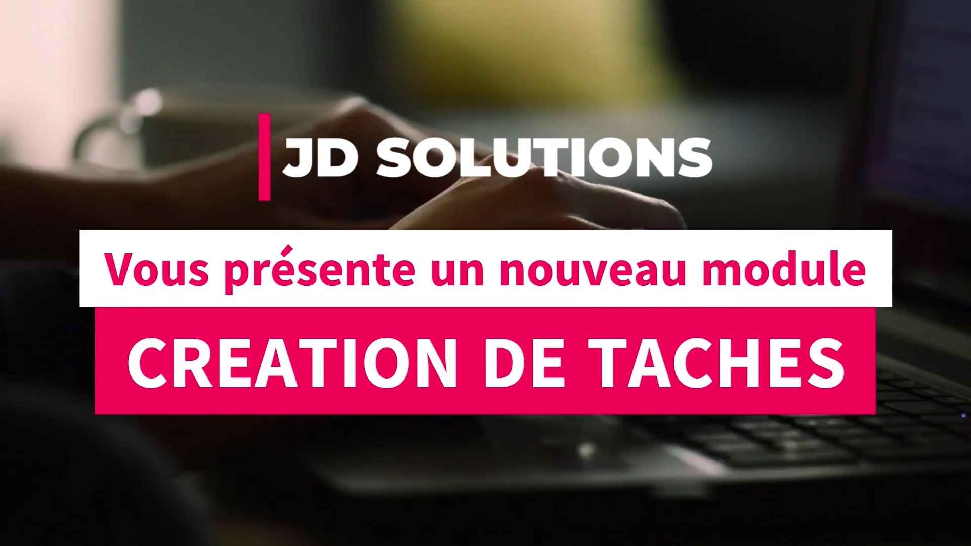Video of the Task creation module of the JD Solutions CRM